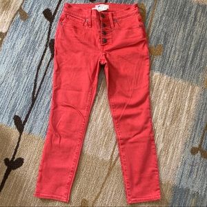 Madewell Red Jeans